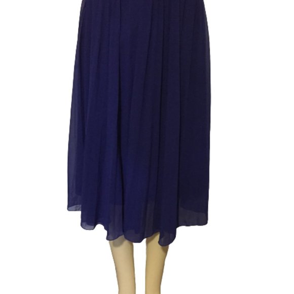 OSOS Size 6 Ladies Blue Pleated Skirt - Picture 8 of 10